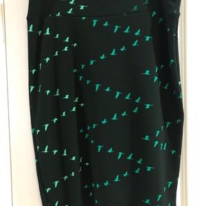 LuLaRoe Cassie Pencil Skirt - Birds